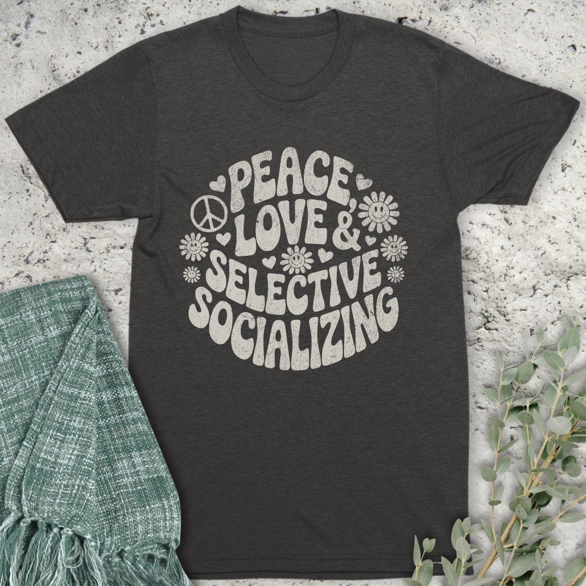Stepping Green T-Shirt Selective Socializing Organic T-Shirt
