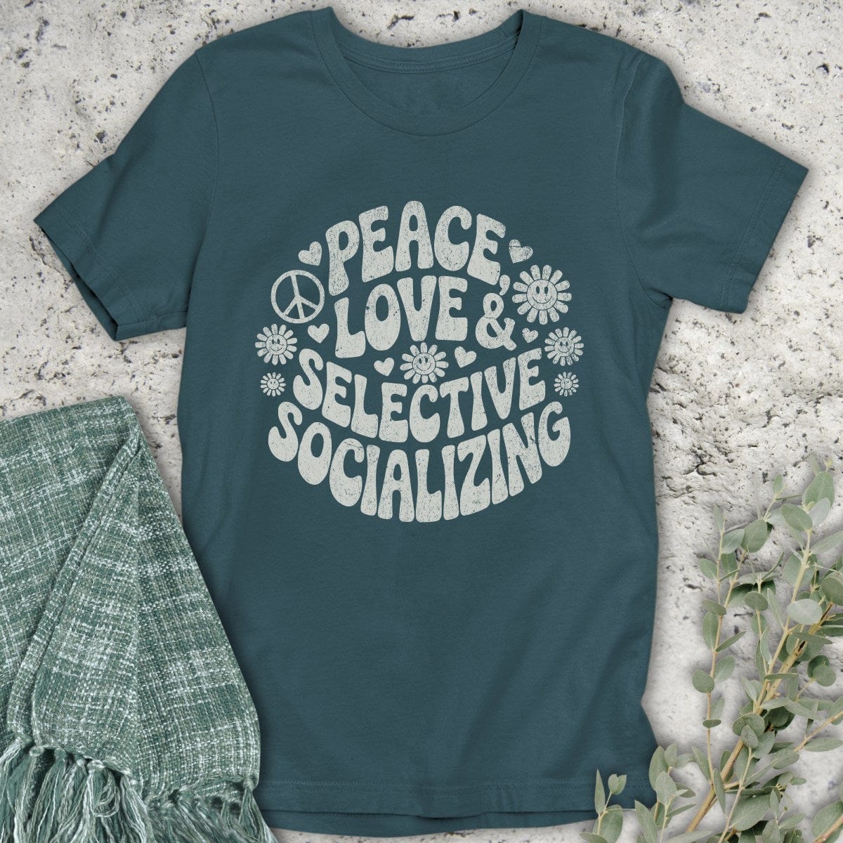 Stepping Green T-Shirt Selective Socializing T-Shirt