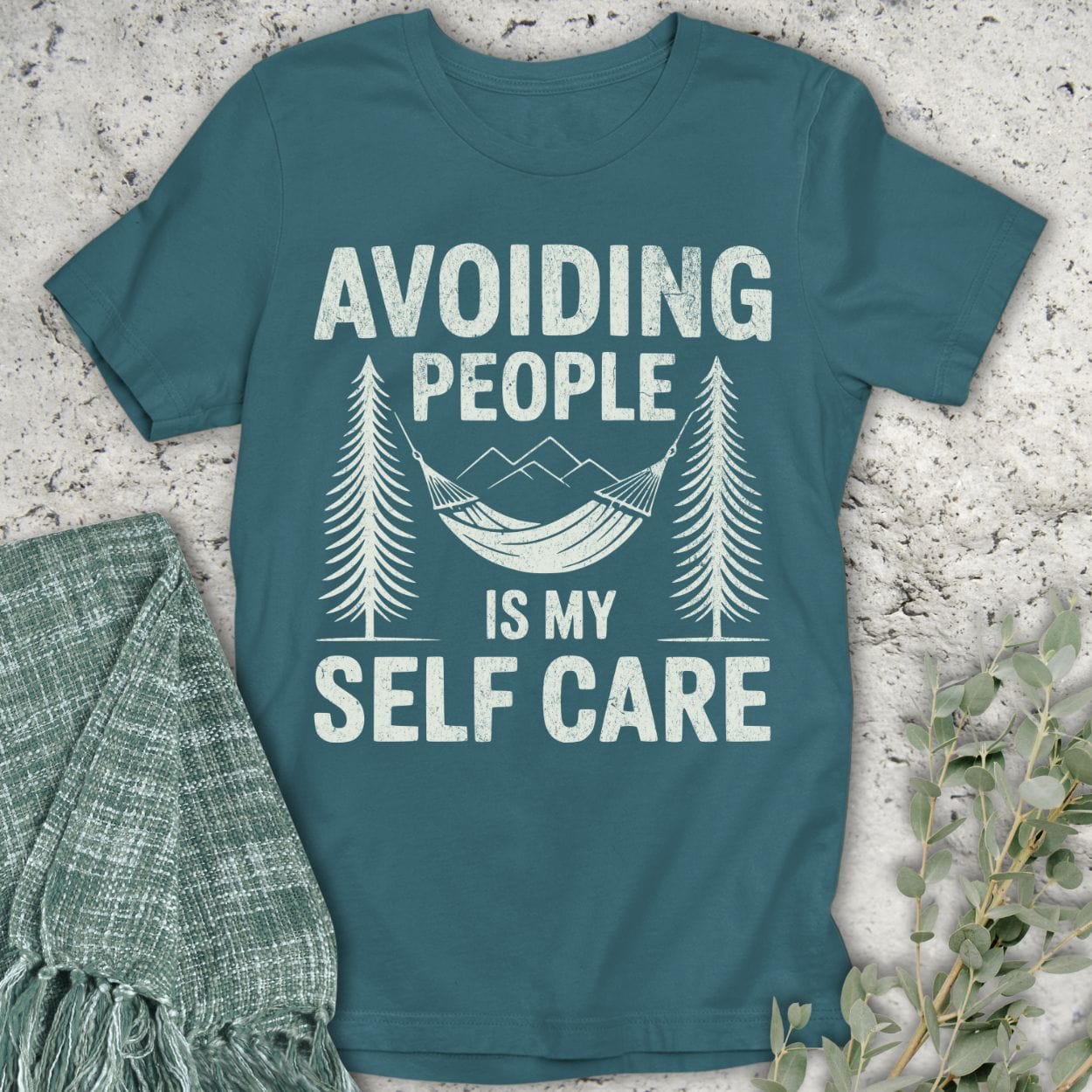 Stepping Green T-Shirt Self Care T-Shirt