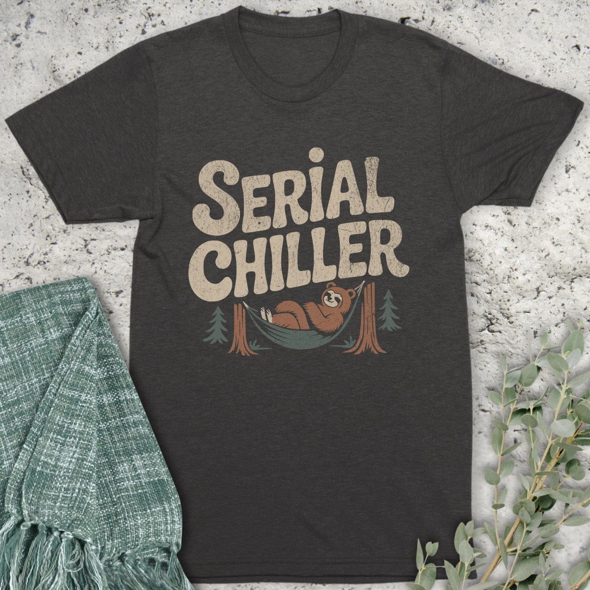 Stepping Green T-Shirt Serial Chiller Bear Organic T-Shirt