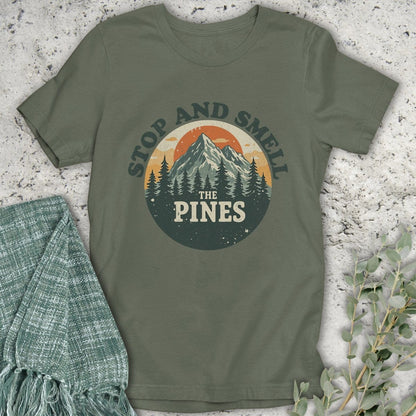 Stepping Green T-Shirt Smell The Pines T-Shirt