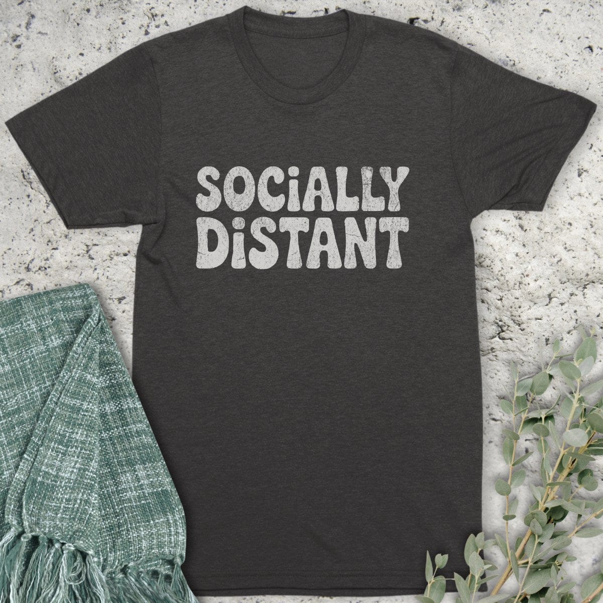 Stepping Green T-Shirt Socially Distant Organic T-Shirt