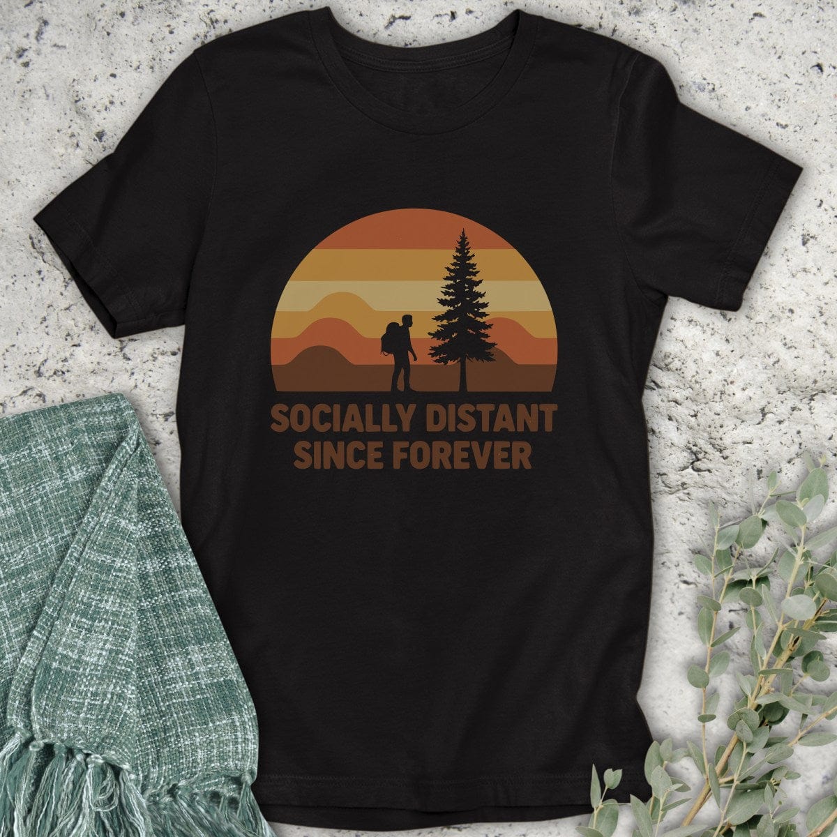 Stepping Green T-Shirt Socially Distant T-Shirt
