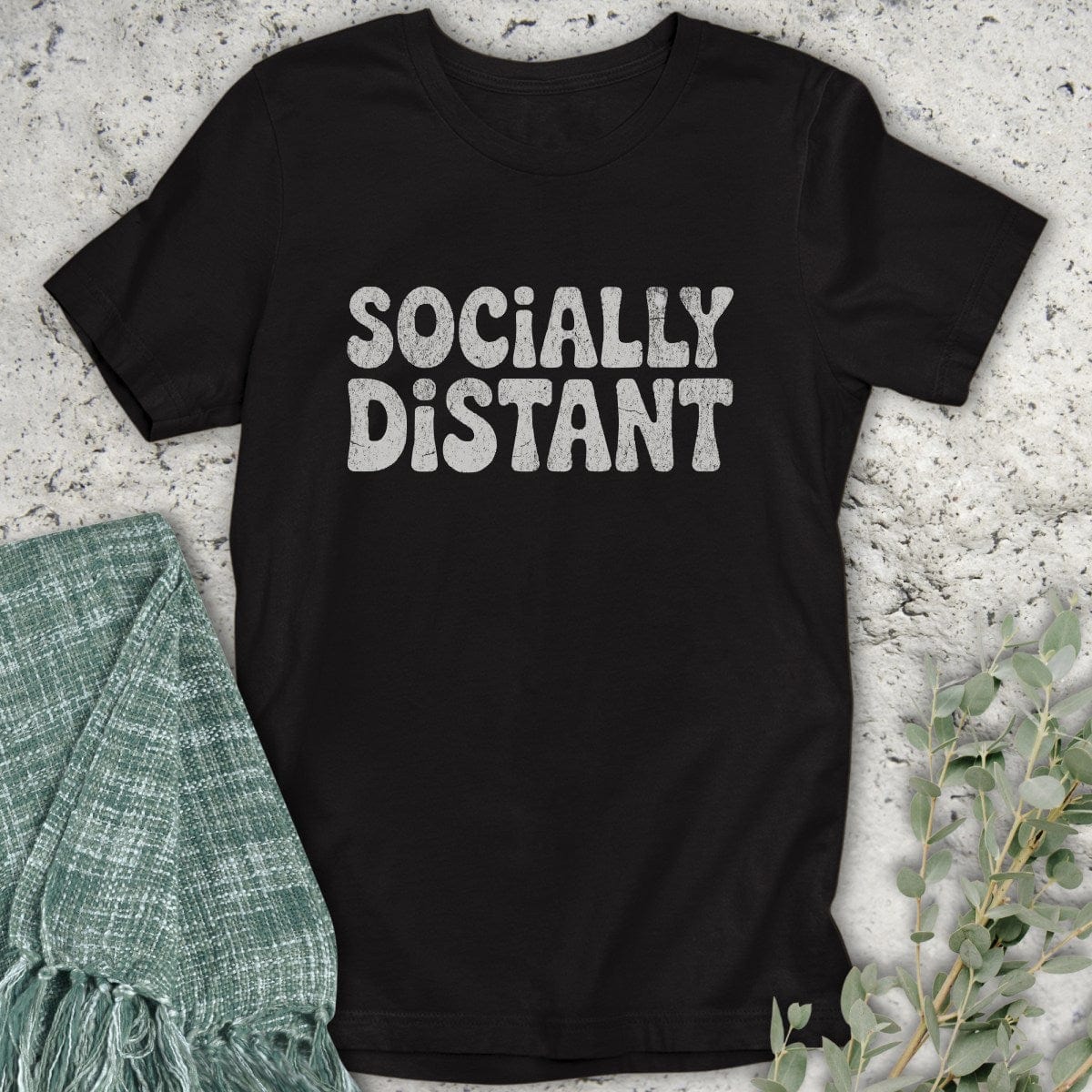 Stepping Green T-Shirt Socially Distant T-Shirt