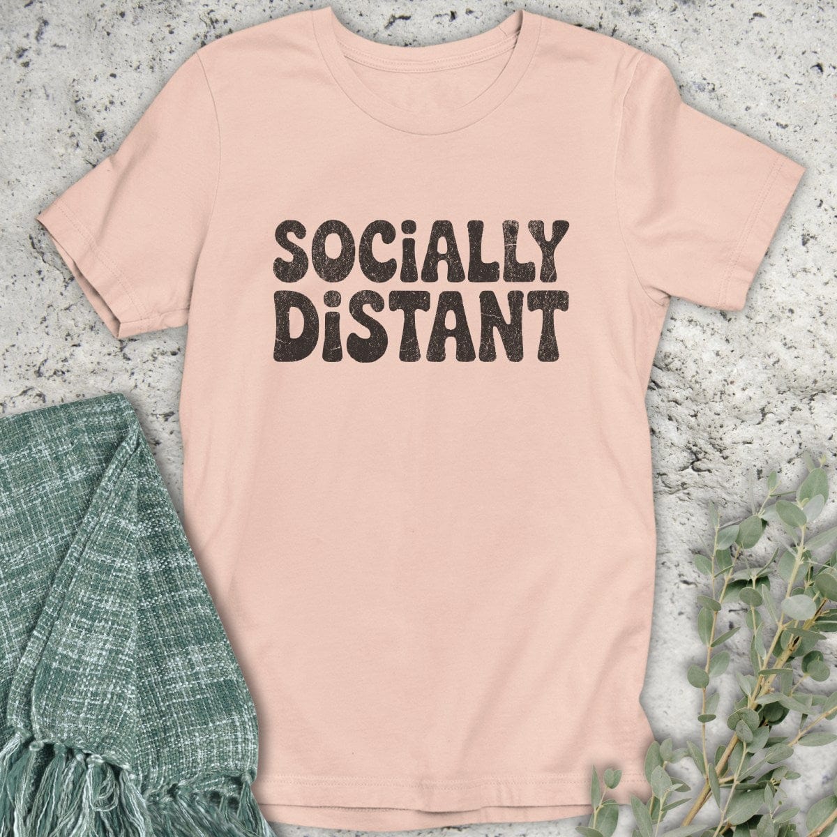 Stepping Green T-Shirt Socially Distant T-Shirt