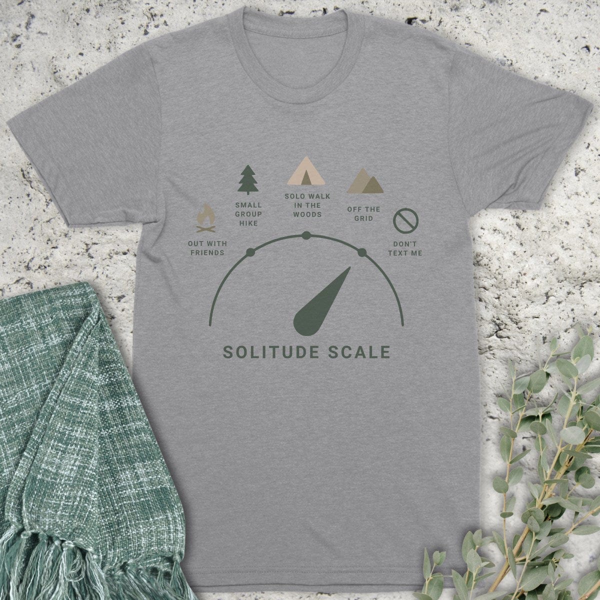 Stepping Green T-Shirt Solitude Scale T-Shirt