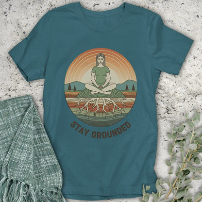 Stepping Green T-Shirt Stay Grounded T-Shirt