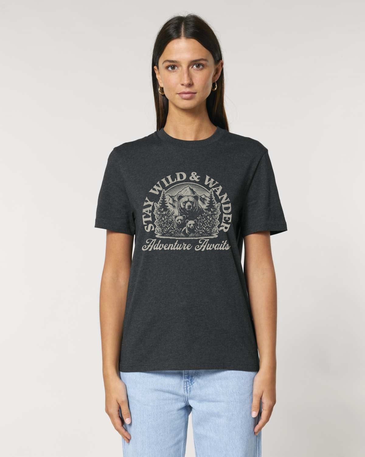 Stepping Green T-Shirt Stay Wild and Wander Organic T-Shirt
