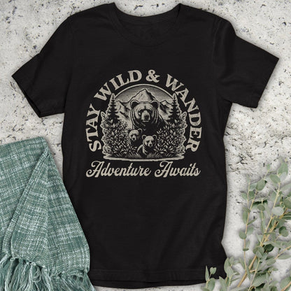 Stepping Green T-Shirt Stay Wild and Wander T-Shirt