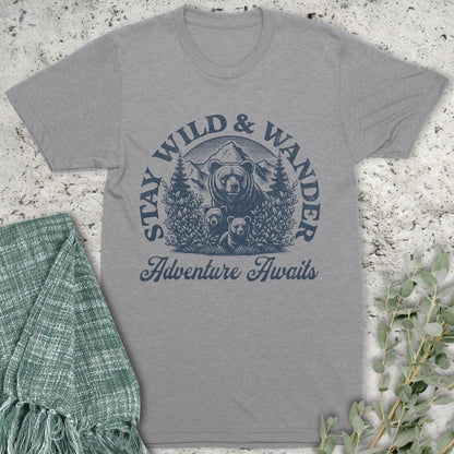 Stepping Green T-Shirt Stay Wild and Wander T-Shirt