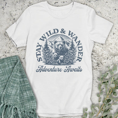 Stepping Green T-Shirt Stay Wild and Wander T-Shirt