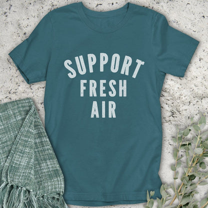 Stepping Green T-Shirt Support Fresh Air T-Shirt