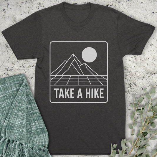 Stepping Green T-Shirt Take A Hike Grid Organic T-Shirt