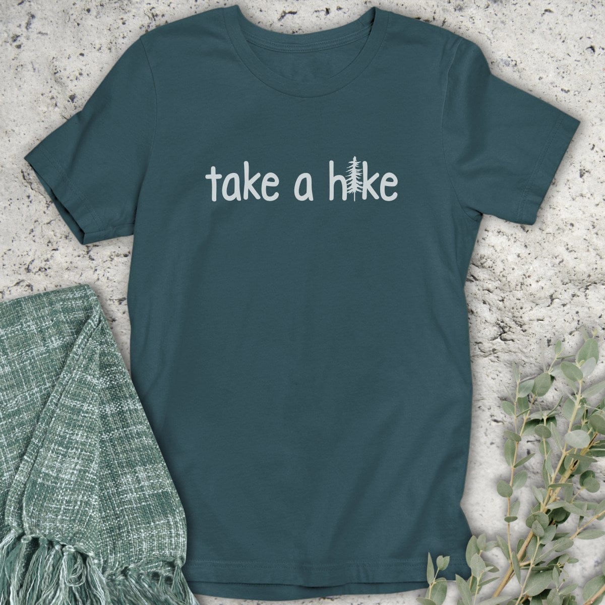 Stepping Green T-Shirt Take A Hike Organic T-Shirt