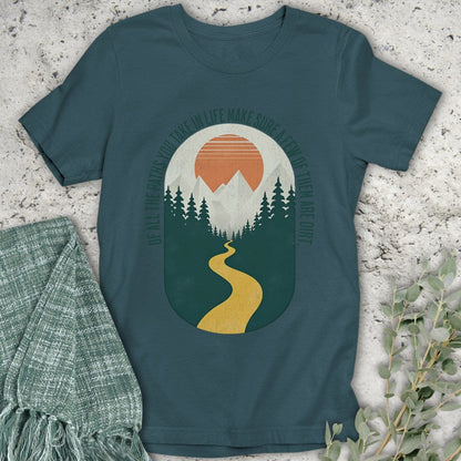 Stepping Green T-Shirt Take Dirt Paths Organic T-Shirt