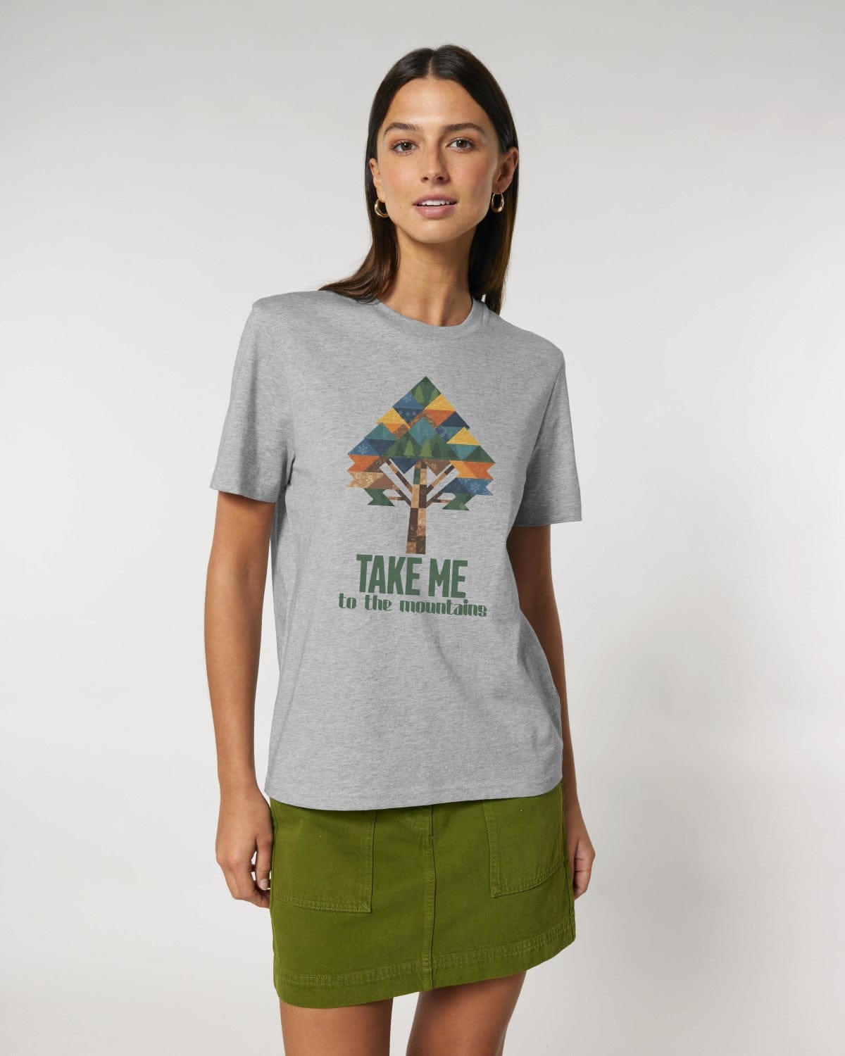 Stepping Green T-Shirt Take Me to the Mountains T-Shirt