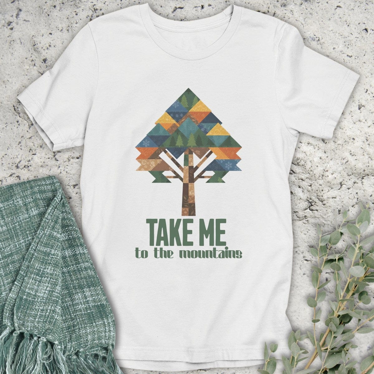Stepping Green T-Shirt Take Me to the Mountains T-Shirt