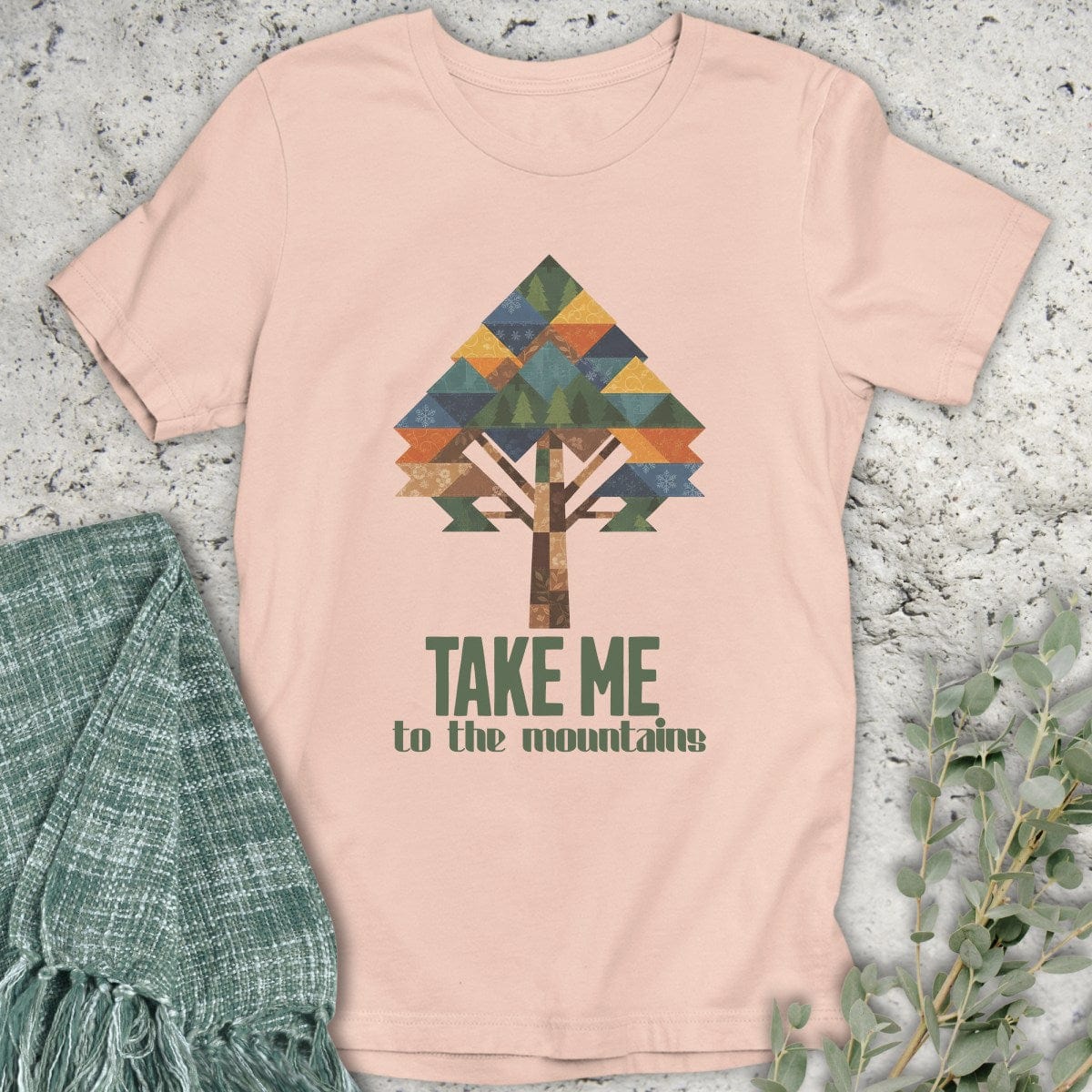 Stepping Green T-Shirt Take Me to the Mountains T-Shirt