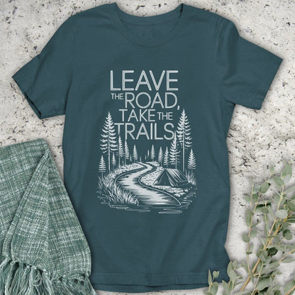 Stepping Green T-Shirt Take The Trails Organic T-Shirt