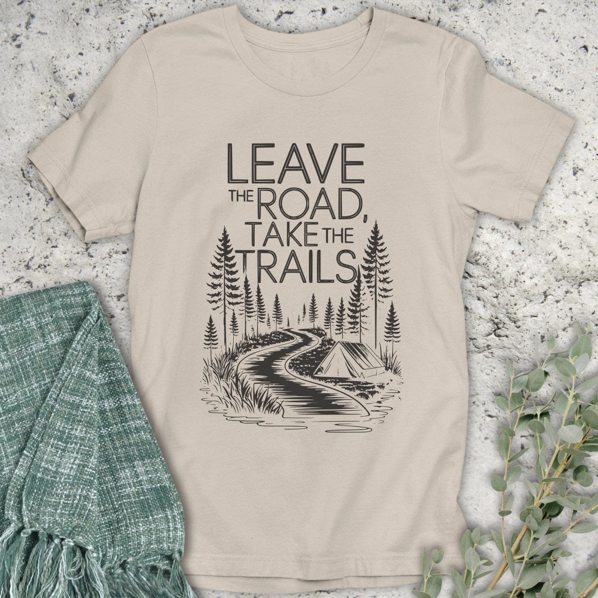 Stepping Green T-Shirt Take The Trails T-Shirt