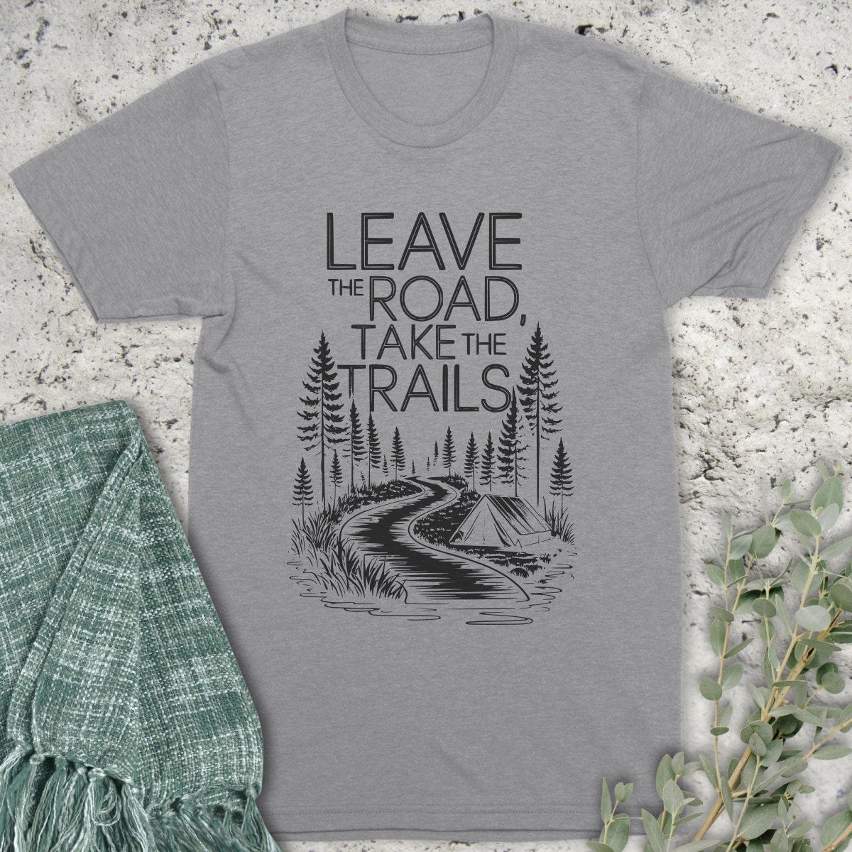 Stepping Green T-Shirt Take The Trails T-Shirt