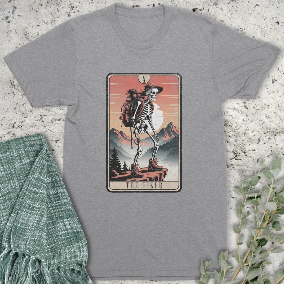 Stepping Green T-Shirt Tarot Hiker T-Shirt