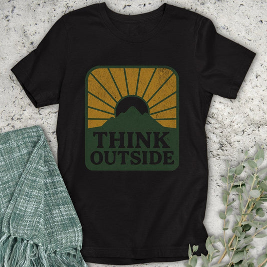 Stepping Green T-Shirt Think Outside T-Shirt