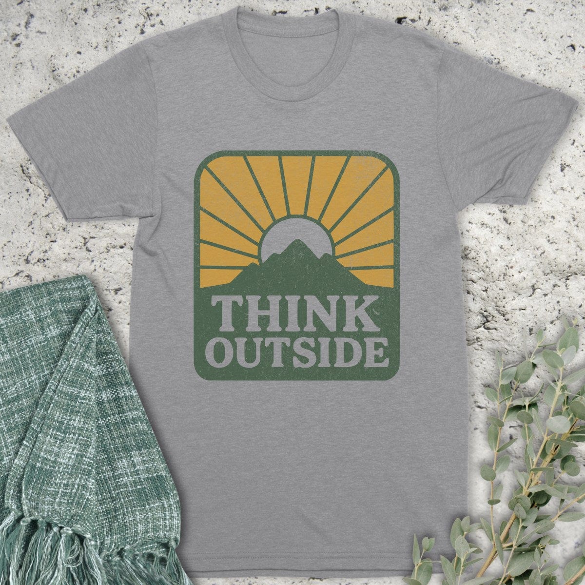 Stepping Green T-Shirt Think Outside T-Shirt