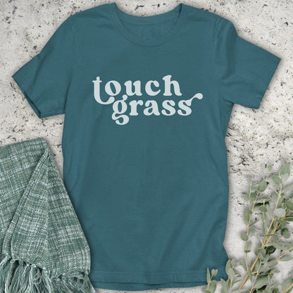 Stepping Green T-Shirt Touch Grass T-Shirt