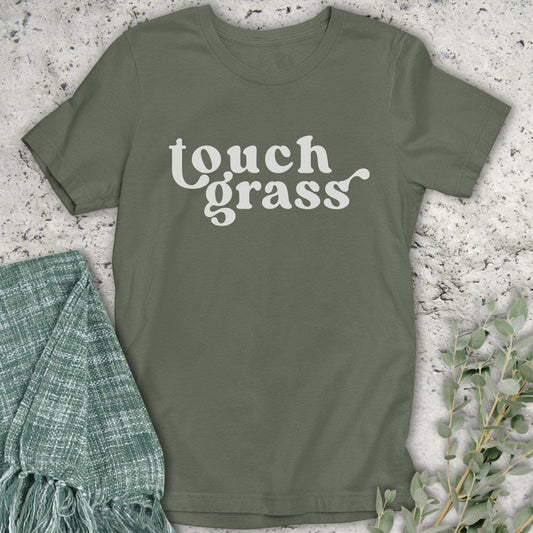 Stepping Green T-Shirt Touch Grass T-Shirt