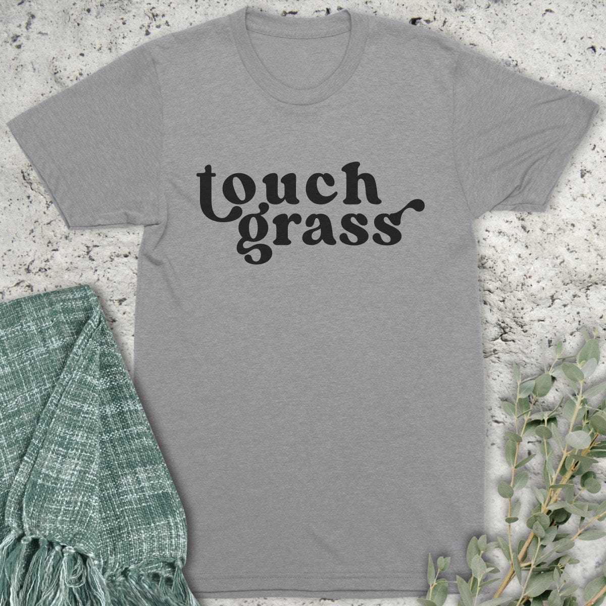 Stepping Green T-Shirt Touch Grass T-Shirt