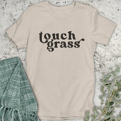Stepping Green T-Shirt Touch Grass T-Shirt