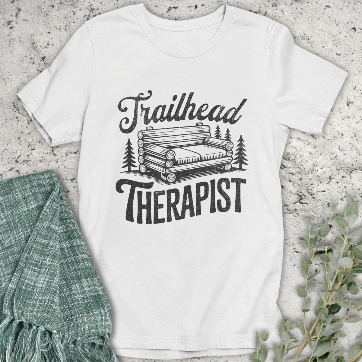 Stepping Green T-Shirt Trailhead Couch T-Shirt
