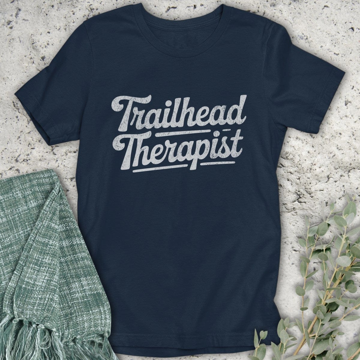 Stepping Green T-Shirt Trailhead Therapist T-Shirt