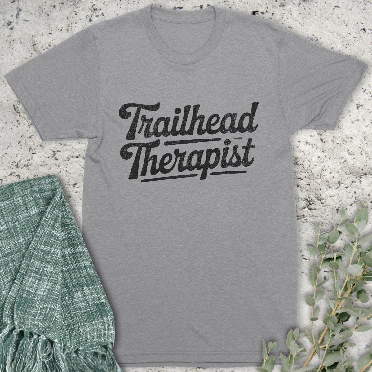 Stepping Green T-Shirt Trailhead Therapist T-Shirt