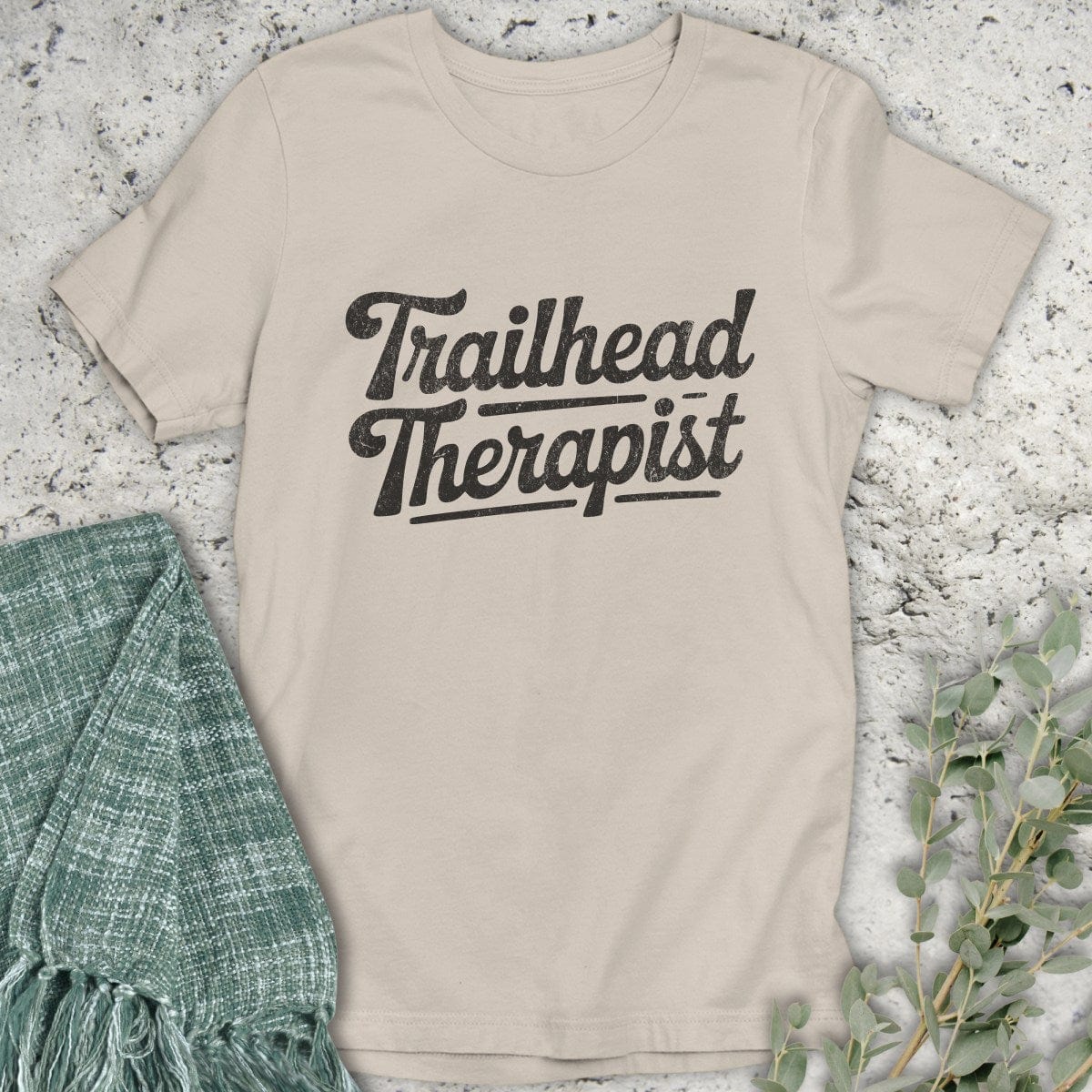 Stepping Green T-Shirt Trailhead Therapist T-Shirt