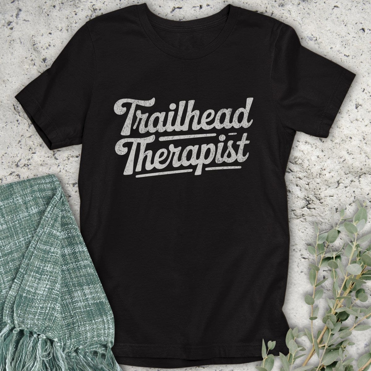 Stepping Green T-Shirt Trailhead Therapist T-Shirt