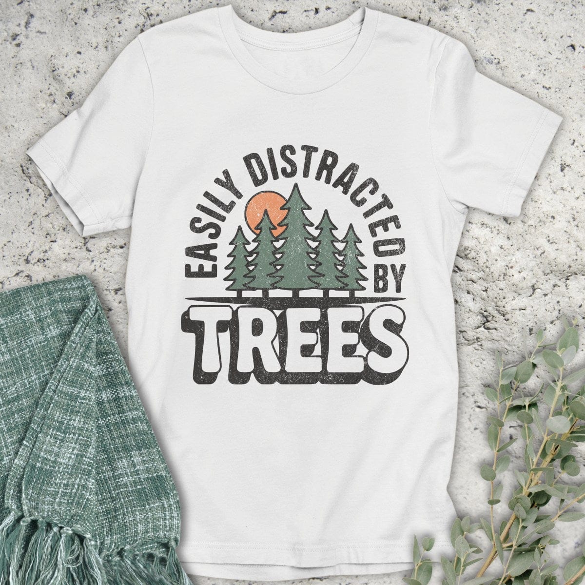 Stepping Green T-Shirt Tree Distraction T-Shirt