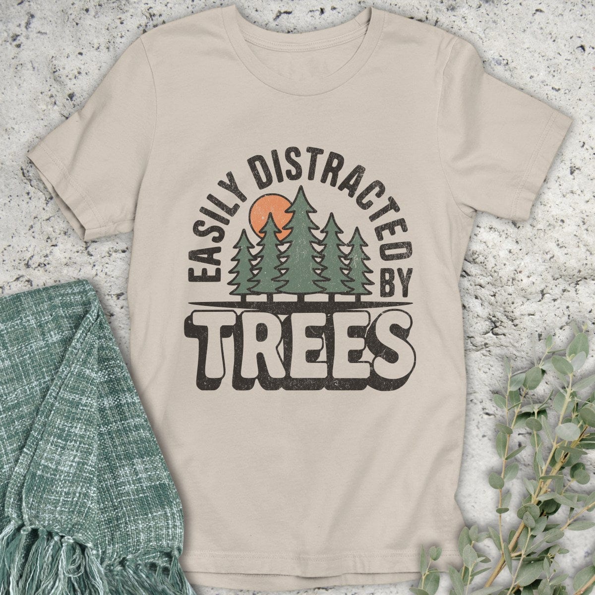 Stepping Green T-Shirt Tree Distraction T-Shirt