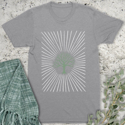 Stepping Green T-Shirt Tree Rays T-Shirt