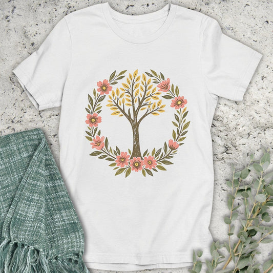 Stepping Green T-Shirt Tree Wreath T-Shirt
