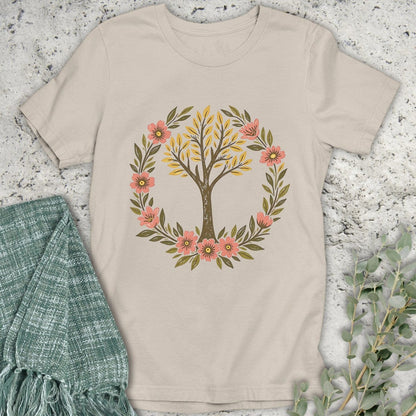 Stepping Green T-Shirt Tree Wreath T-Shirt