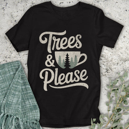 Stepping Green T-Shirt Trees and Tea T-Shirt