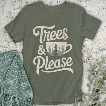 Stepping Green T-Shirt Trees and Tea T-Shirt