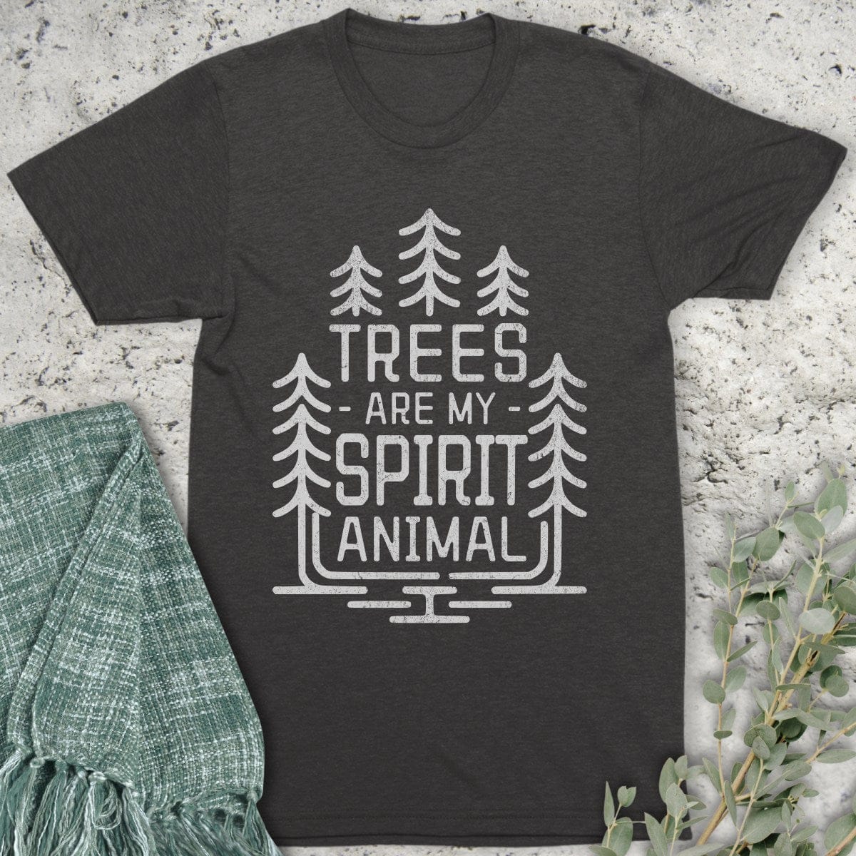 Stepping Green T-Shirt Trees Are My Spirit Animal Organic T-Shirt