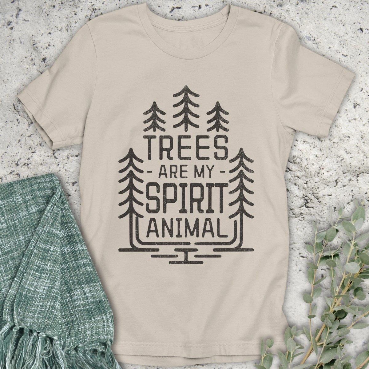 Stepping Green T-Shirt Trees Are My Spirit Animal T-Shirt