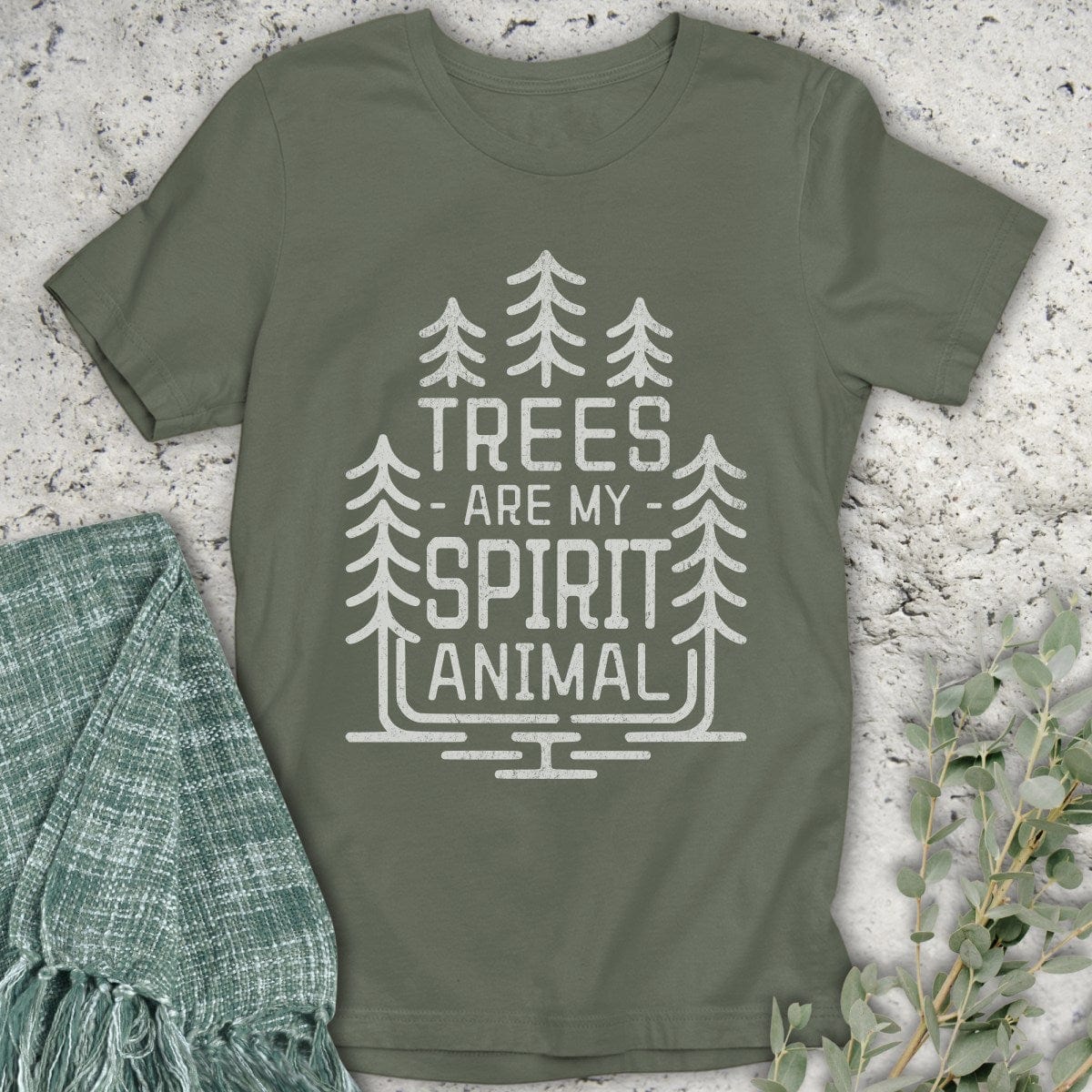 Stepping Green T-Shirt Trees Are My Spirit Animal T-Shirt