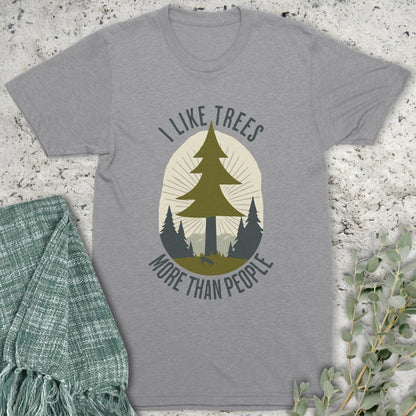 Stepping Green T-Shirt Trees More Than People T-Shirt