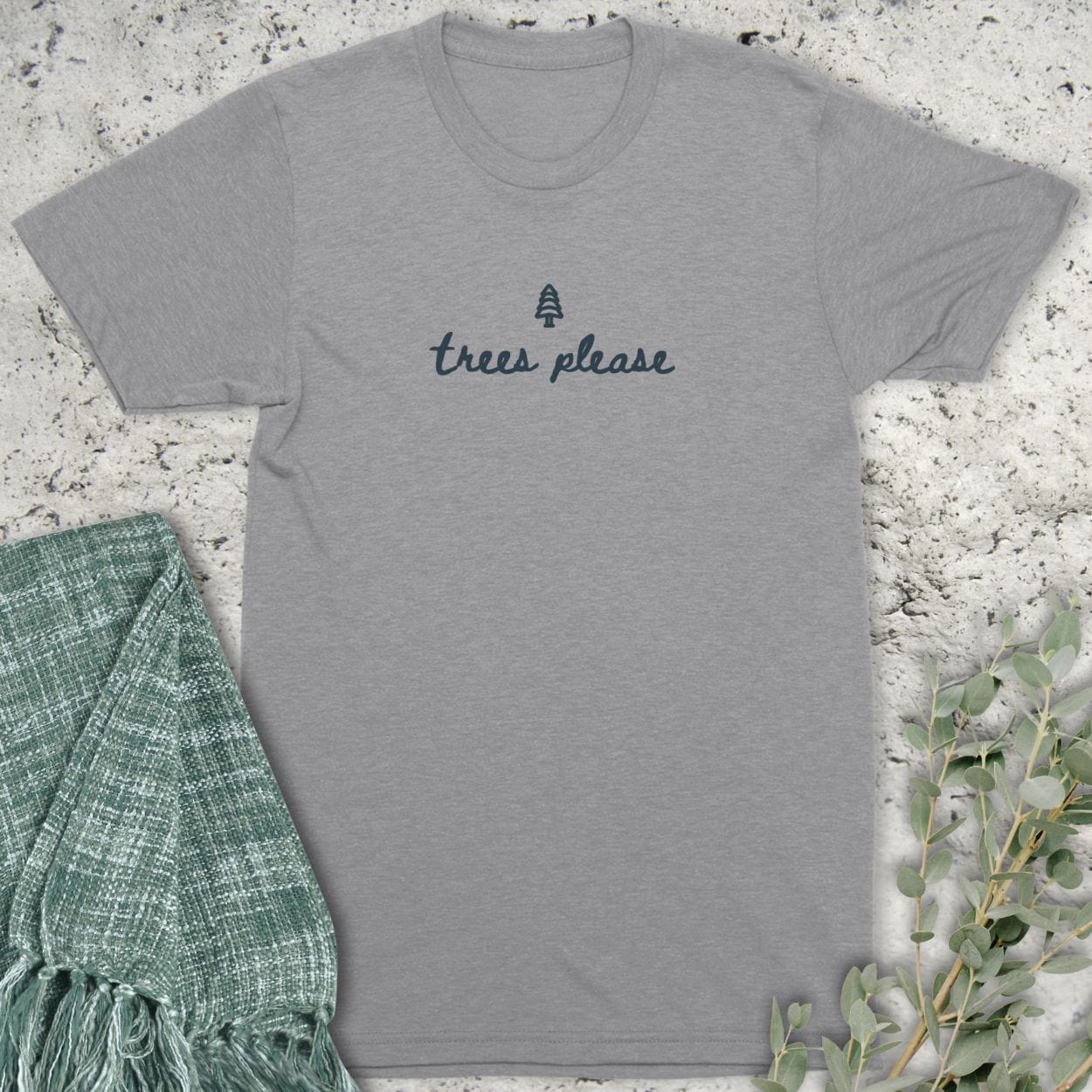 Stepping Green T-Shirt Trees Please T-Shirt