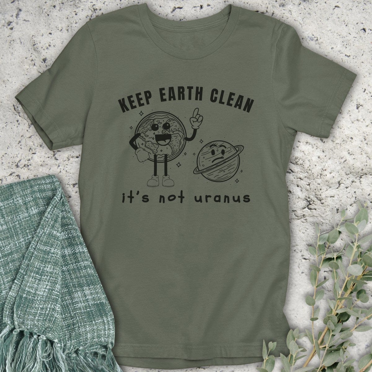 Stepping Green T-Shirt Uranus T-Shirt